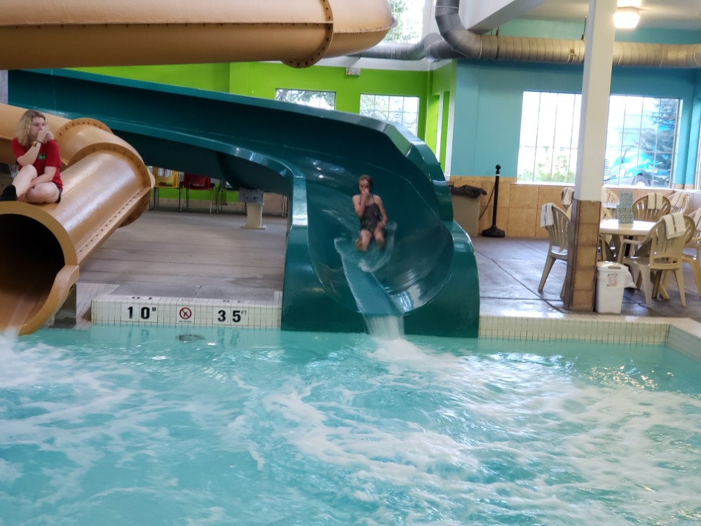 Water slides at the Wingate Inn! Water slides at the Wingate Inn